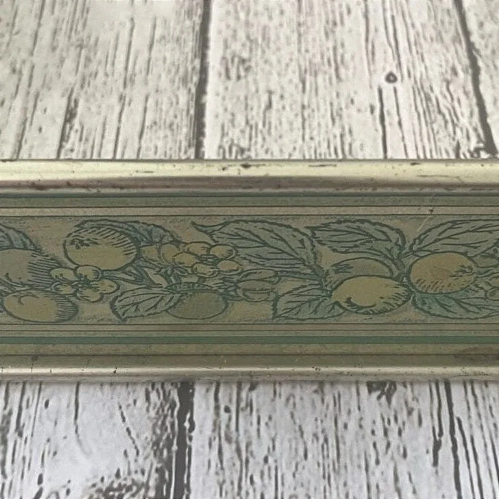 Vintage‎ Pyrex 222 Metal Casserole Carrier Cradle Green Apple Harvest Pattern